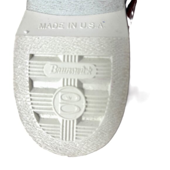 Brunswick Bowling 50’s Style Saddle Shoes Red Blue VTG - Picture 15 of 15